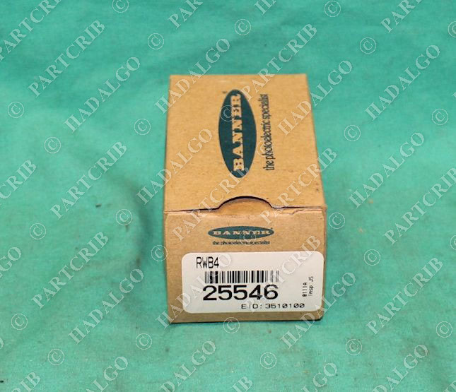 Banner, RWB4, 25546, Wiring Base NEW