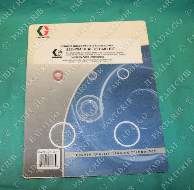 Graco, 222-784, 222784  Seal Repair Kit Displacement Pump Rebuild NEW