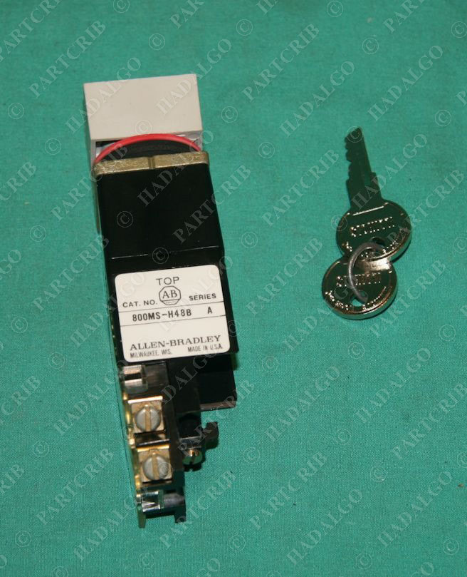 Allen Bradley, 800MSH48BLAK, Square Selector Switch Keyed Key Lock Lockable NEW eBay