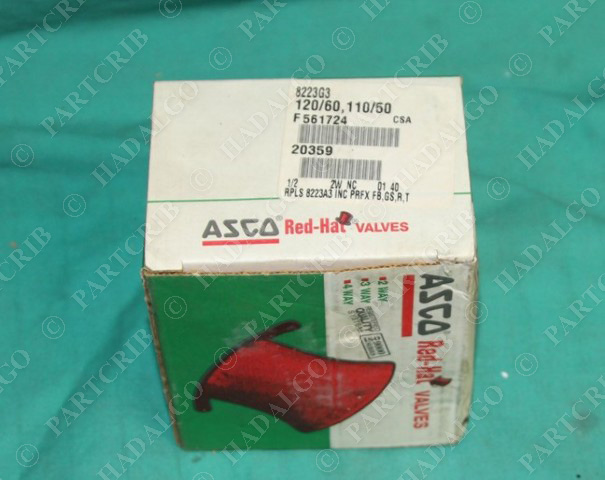 Asco Redhat Valve 8223G3 120v Brass RPLS 8223A3 PRFX 20359 302315 gas water oil