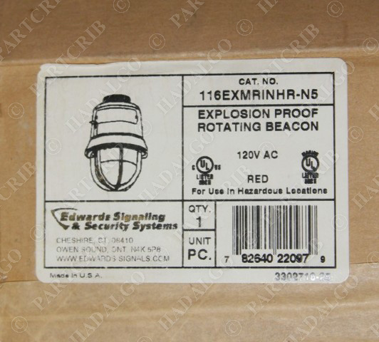 Edwards Explosion Proof Rotating Beacon 116EXMRINHR-N5