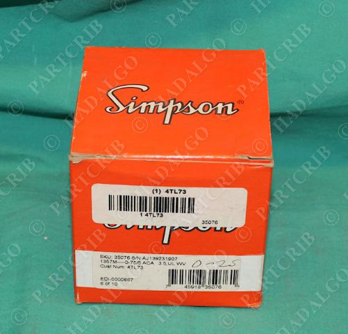 Simpson 4TL71 35074 AC Amperes Panel Meter amps amp 0-25 NEW