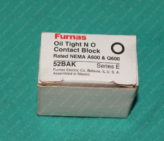 Furnas, 52BAK, Oil Tight NO Contact Block Series C