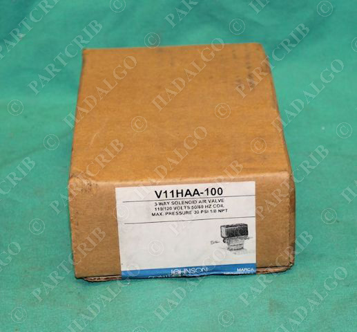 Johnson Controls V11HAA-100 3-Way Solenoid Air Valve 30psi 1/8NPT NEW