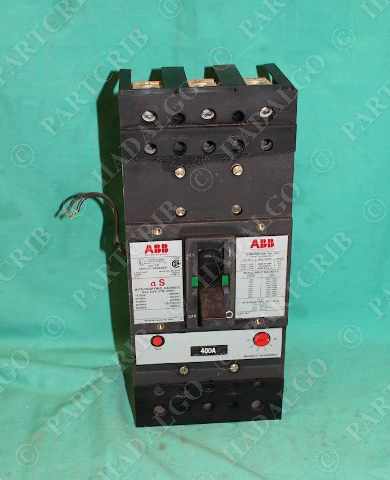 ABB Circuit Breaker 3Pole 600VAC 400a 400 amp Type JS