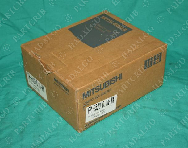 Mitsubishi, FR-E520-0.1K-NA, Inverter Freqrol E500 Compact VFD 1/8hp NEW