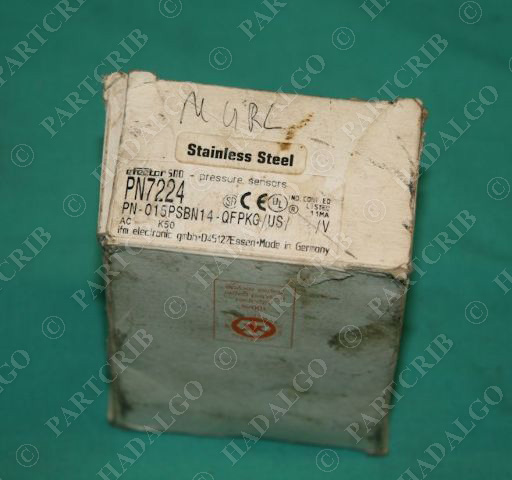 IFM, PN7224, Efector Pressure Sensor Stainless PN-015PSBN14-QFPKG/US/ SS NEW