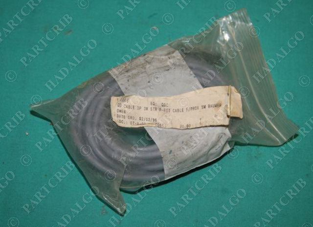 Baumer Electric, ES9.5 QD 1537, Cordset Quick Connector Sensor Cable 3P 3W NEW