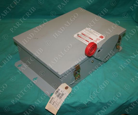 Cutler-Hammer, DH461UDK, Eaton Safety Switch Disconnect 30A 600V 4Pole NEW