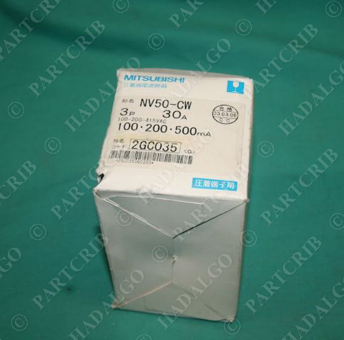 Mitsubishi, NV50-CW, Circuit Breaker 3P 30A NEW