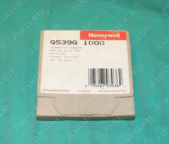 Honeywell, Q539G 1000, Thermostat Subbase Round Heating Only NEW