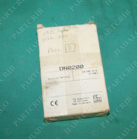 IFM, DN0200, Efector Switching Amplifier PNP NPN 2 Channel NEW