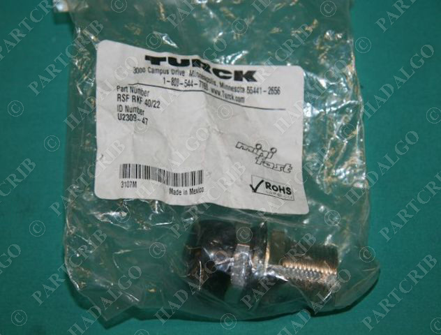 Turck, RSF RKF 40/22, U2309-47, Minifast Bulkhead Receptacle Female Plug NEW