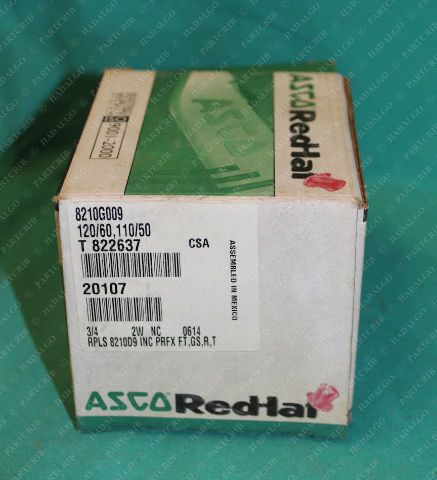 Asco, 8210G009,  Red-Hat Solenoid Valve 3/4 .75