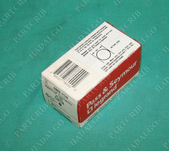 Pass & Seymour, 5969-YCN, MaxGrip Connector Female Plug 15A 125V 2P Cord NEW