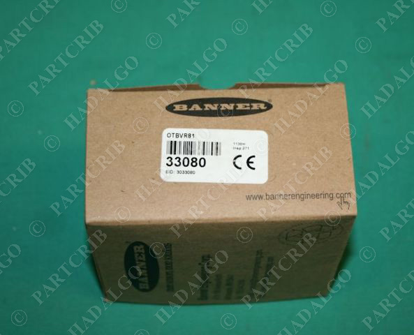 Banner, OTBVR81, 33080, Opto-Touch Press Sensor Switch NEW