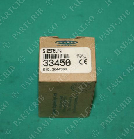 Banner, S18SP6LPQ, 33450, Photoelectric Sensor Switch NEW