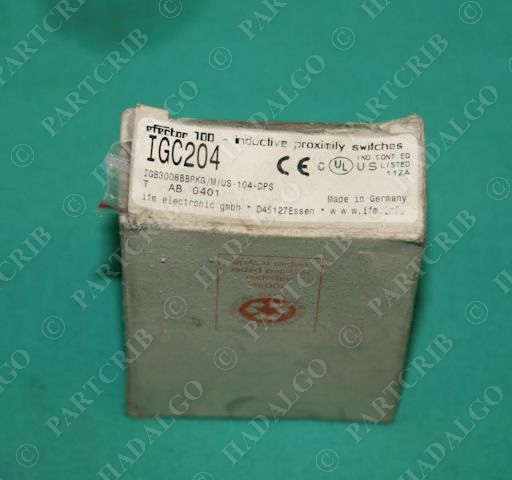 IFM, IGC204, Efector Inductive Proximtiy Switch IGB3008BBPKG/M/US-104-DPS NEW