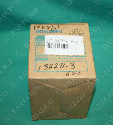 Mitsubishi, NV100-CF, MRC Circuit Breaker 75A 75 Amp AC100-200-415v NEW