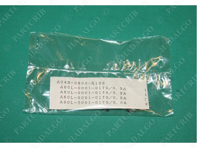 Fanuc A04B-0800-K109 Fuse Kit A60L-0001-0175/0.3A, 3.2A, 0.5A, 5.0A NEW