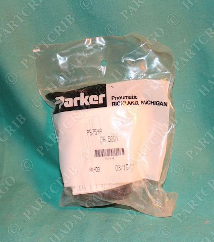 Parker PS754P 06 Pneumatic Body Connector NEW