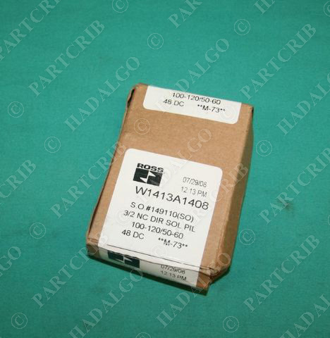 Ross, W1413A1408, Direct Solenoid PIL Valve 3/2 NC 48v NEW