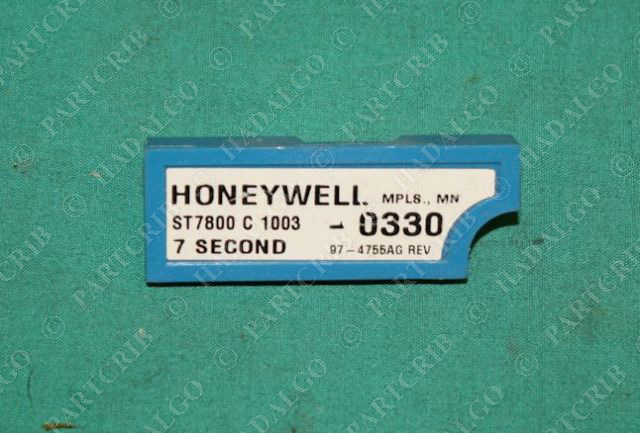 Honeywell, ST7800 C 1003, Purge Timer 7Sec NEW