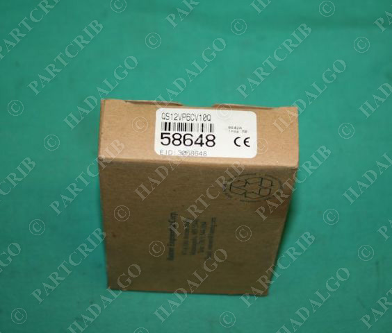 Banner, QS12VP6CV10Q, 58648, Mini-Beam Convergent Focal Point NEW