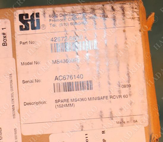 Sti  MS4360BR Minisafe B Receiver 60 Light Curtain (1524MM) 42672-5600 Omron NEW