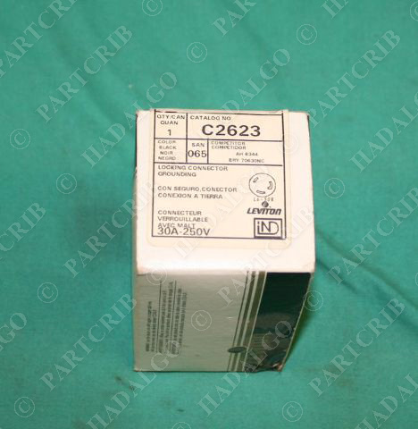 Leviton, C2623, Locking Connector 30A 250V NEW