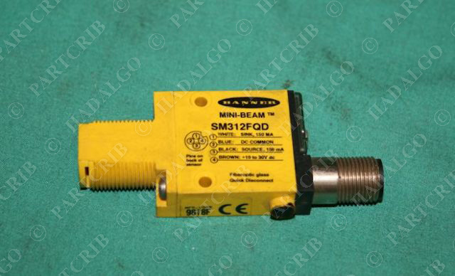 Banner, SM312FQD, Mini-Beam Glass Fiber Optic Sensor NEW