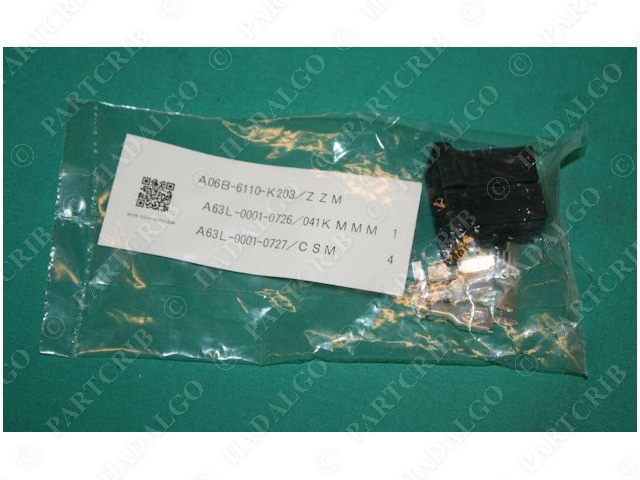 Fanuc, A06B-6110-K203/ZZM, Connector Plug A63L-0001-0726 0727  NEW