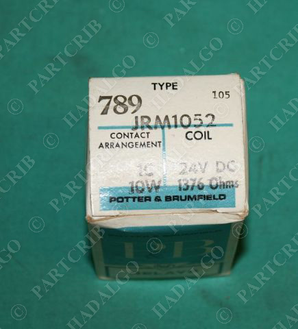 Potter & Brumfield, JRM1052, JRM-1052, Relay 10W 24VDC 1376Ohms NEW