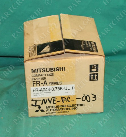 Mitsubishi Compact Size Inverter FR-A044-0.75K-UL A 380-460v 1hp NEW