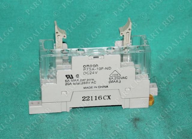 Omron, P7SA-10F-ND, Relay Socket DIN Rail Mountable