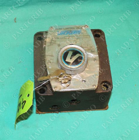 Vickers, FG-03-28-22, Hydraulic Flow Control Valve w/ Key NEW