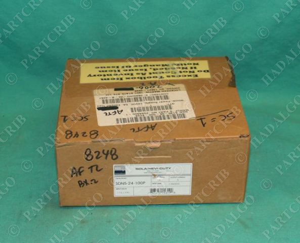Sola, SDN5-24-100P, Power Supply 24v 24vdc 24 Volt 5a Din Mount NEW