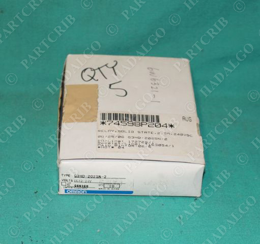 Omron, G3HD-202SN-2, Solid State Relay Box of 5 NEW