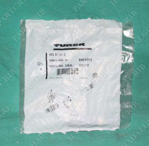 Turck, BS 5133-0, U6512, 6901012, Cordset Receptacle Plug NEW