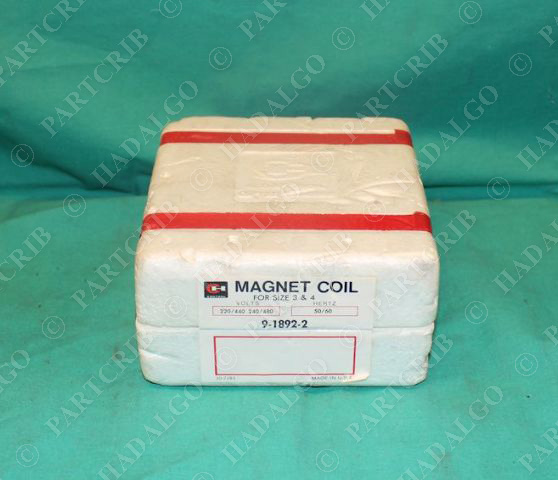 Cutler Hammer, 9-1892-2,  Magnetic Coil for Size 3 & 4 1892-2 240v 480v  NEW
