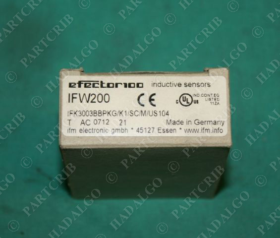 IFM, IFW200, IFK3003BBPKG/K1/SC/M/US104  Efector Proximity Sensor NEW
