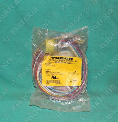 Turck, CSF19-19-1, U4564-5, Multifast Male Cable Receptacle 19 Pin M23 Cordset Plug Panel Mount