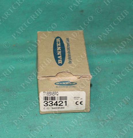 Banner, T18SN6RQ, 33421, Photoelectric Sensor w/ T18SN6FF50Q - 33412 NEW