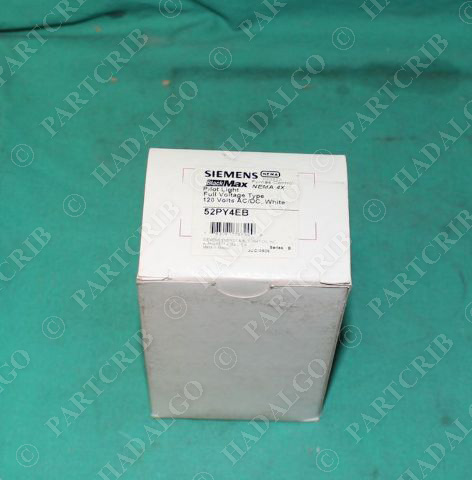 Siemens, 52PY4EB, Pilot Light Full Voltage 120V White NEW