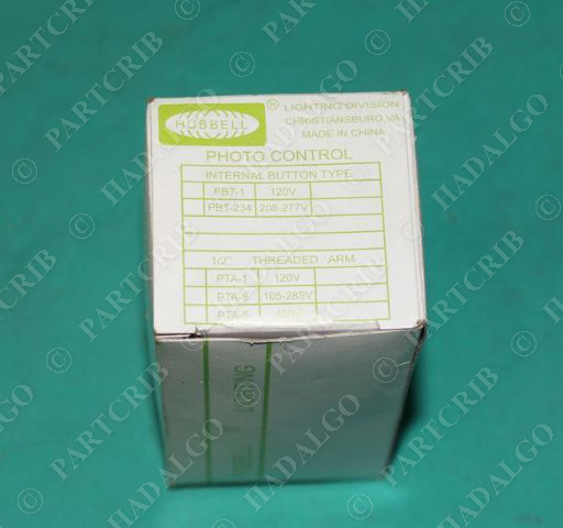 Hubbell, PBT-1, Photocontrol Sensor Photoeye Photo Cell 120V NEW