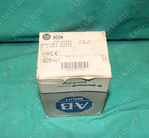 Allen Bradley, 802M-AJ1, XJ1 Limit Switch Socket Plug Quick Connect NEW