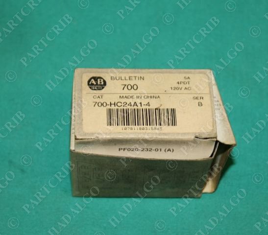 Allen Bradley, 700-HC24A1-4, HC Relay 5A 120VAC NEW