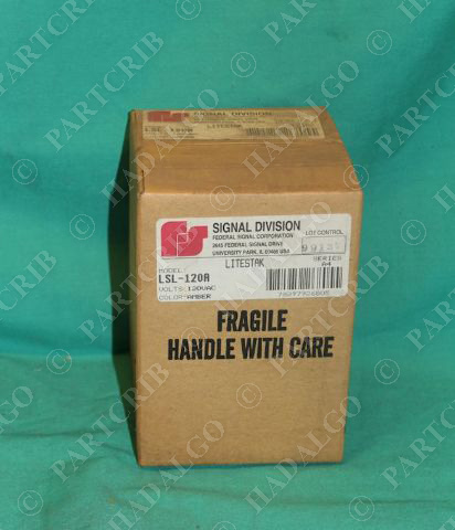 Federal Signal, LSL-120A, Litestak 120VAC Amber Beacon Warning Light NEW