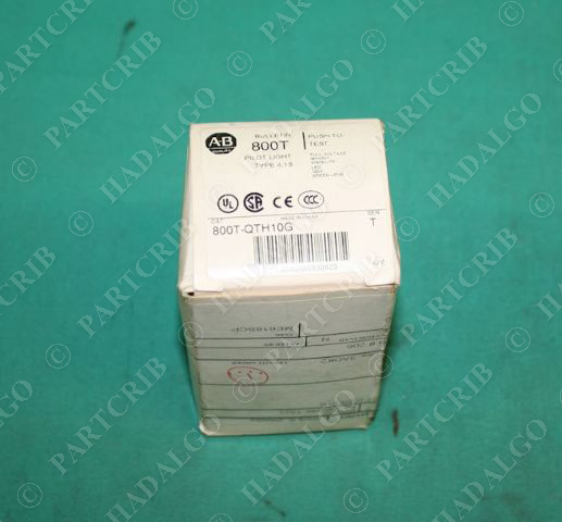 Allen Bradley, 800T-QTH10G, Push To Test Pilot Light Green Button NEW