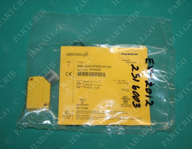 Turck, Bi5U-Q12-AP6X2-H1141,1635526, Inductive Rectangular Switch Sensor NEW